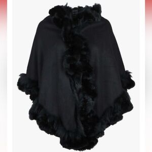 Linda Richards Cashmere and Fur Shawl